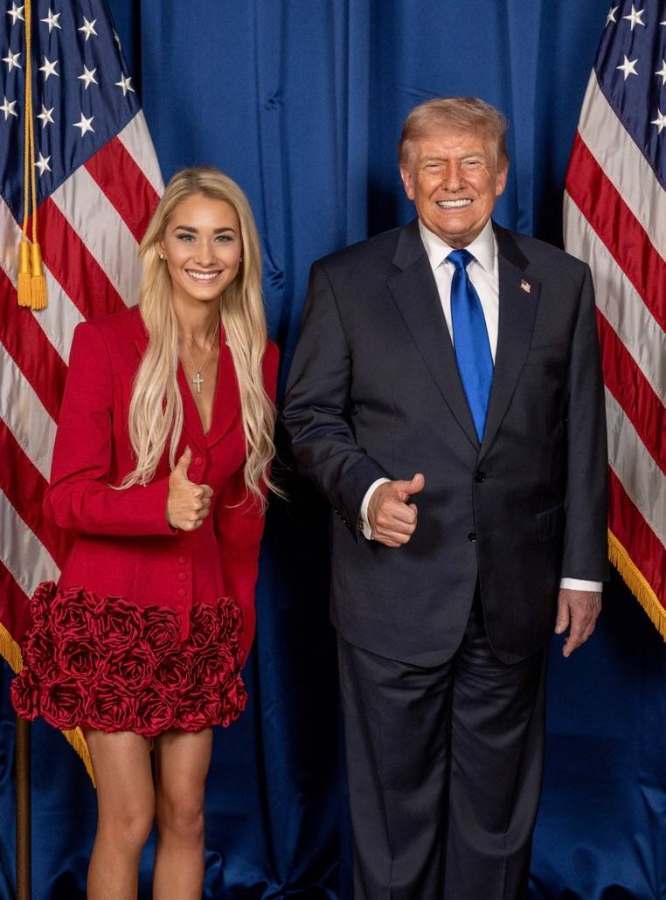 Emily with President Trump