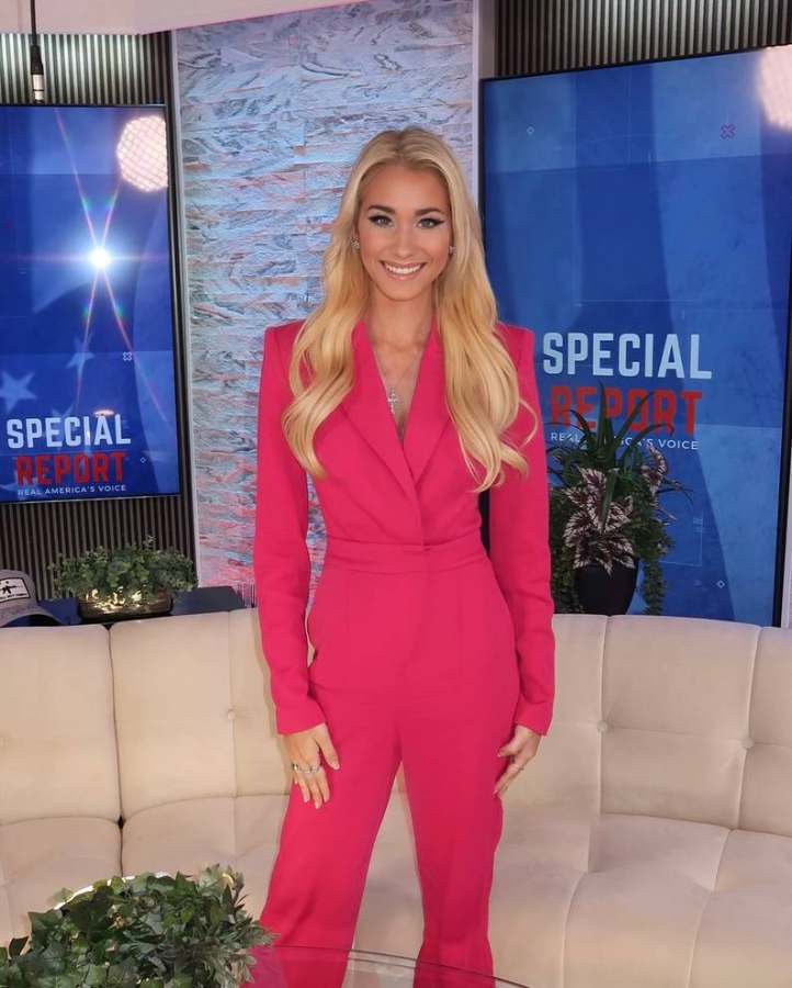 Emily on the RAV Special Report set