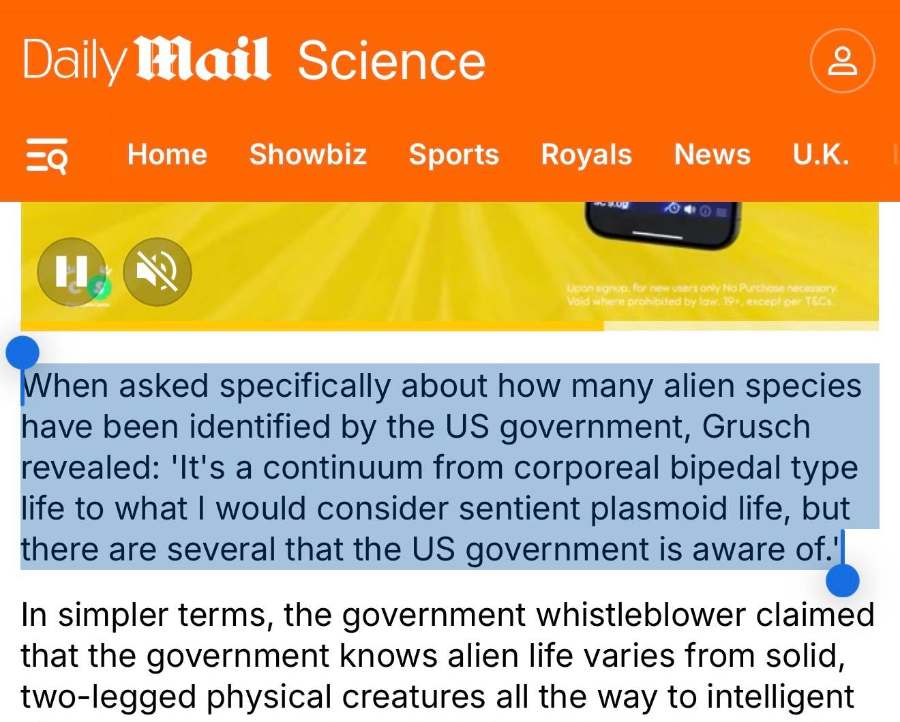 Daily Mail Science coverage quoting the answer