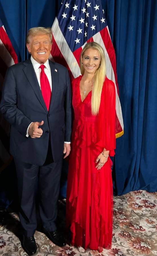 Emily with President Trump