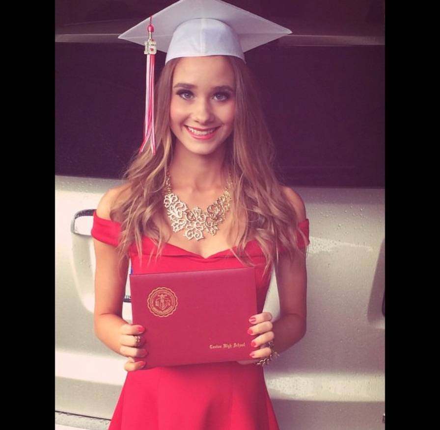 Emily at her high school graduation